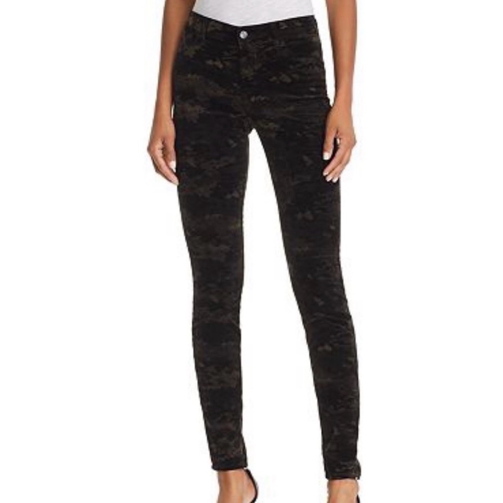 J Brand Digital Camo Velvet Jeans